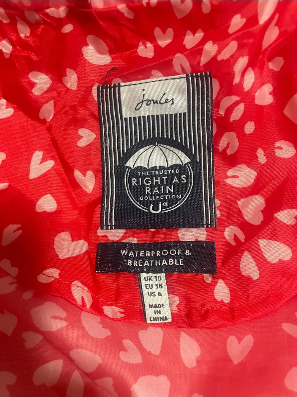 Women's Red Heart Print Crossbody Bag - Unbranded